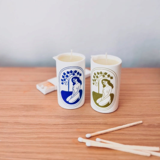 Zestaw dwóch świeczek do masażu Uniesienie & Osadzenie – 2 × 100 ml